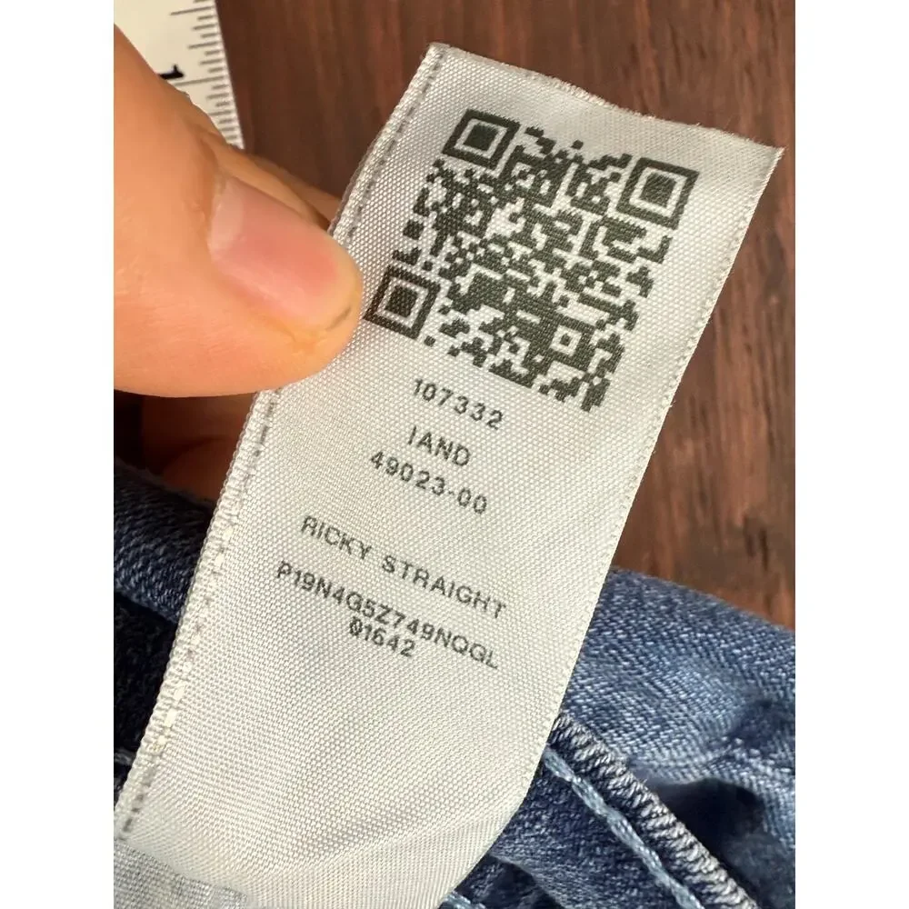 True Religion Rickey Relaxed Straight Denim Jeans‎ Medium Tidal Wash Mens 31 Euc